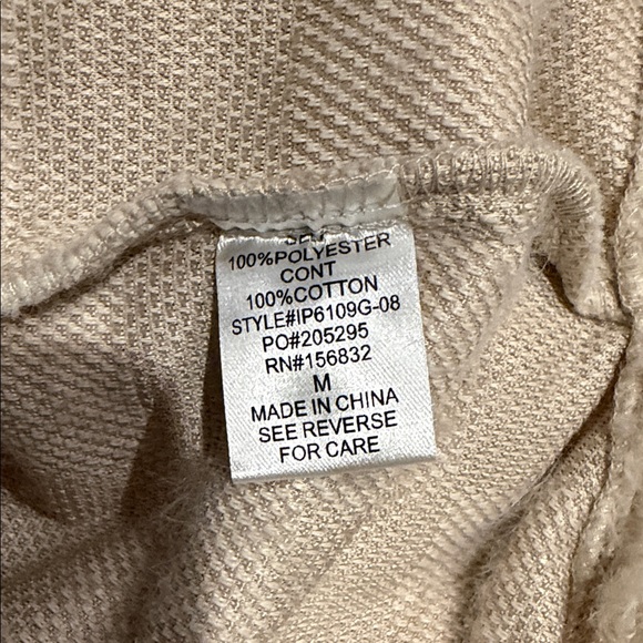 BiBi Checkered Cream Teddy Jacket medium - Picture 6 of 14